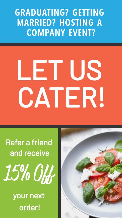 Catering Discount Instagram Story