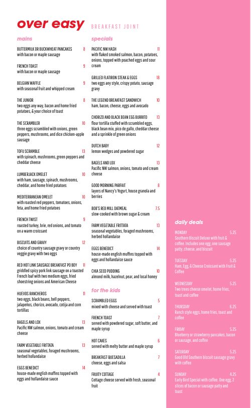 Cosmopolitan Breakfast Menu Design Template by MustHaveMenus