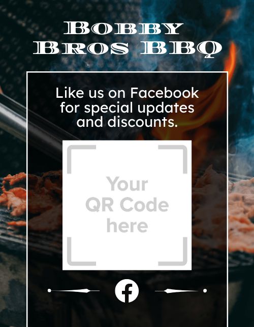 BBQ QR Code Sign page 1 preview