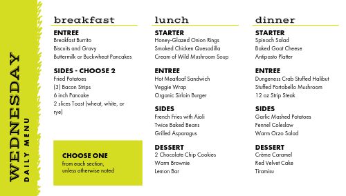 Cafe Highlighter Daily Digital Menu Board page 1 preview