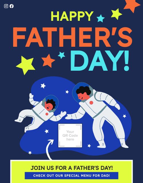 Space Fathers Day Flyer