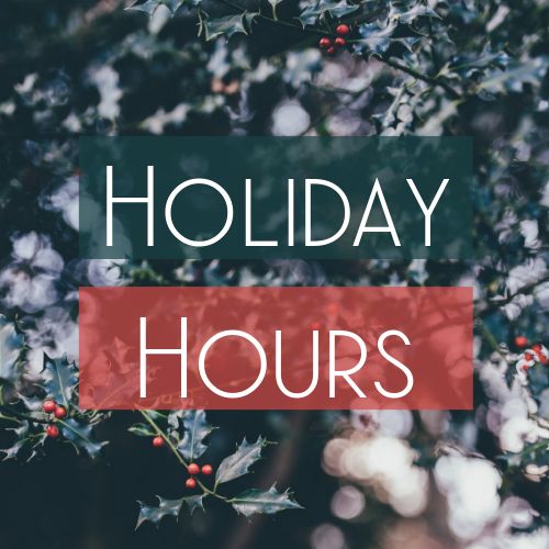 holiday hours instagram post