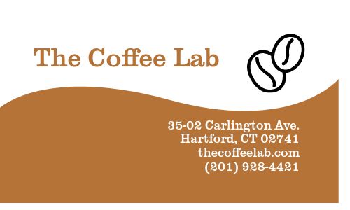 Easy Design Coffeehouse Business Card