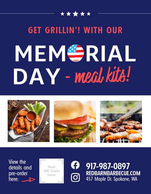 Memorial Day Takeout Flyer
