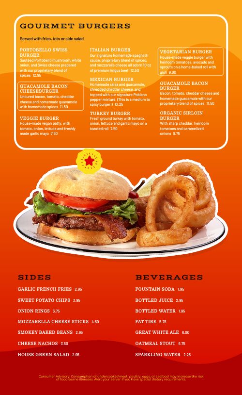 Gradient Burger Menu page 2 preview