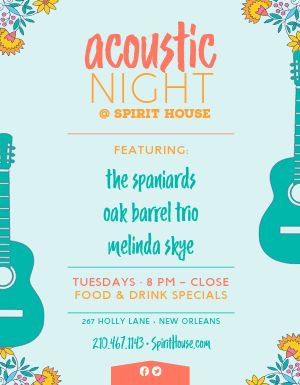 Acoustic Music Event Flyer