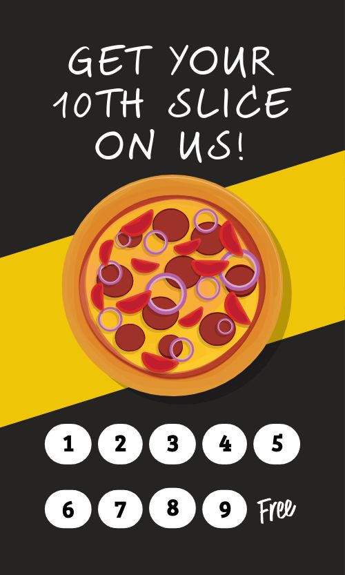 Pizza Rewards Card