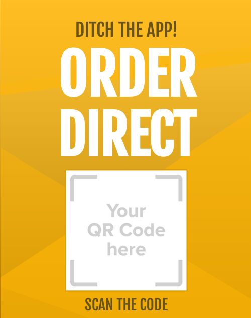 Yellow QR Code Poster
