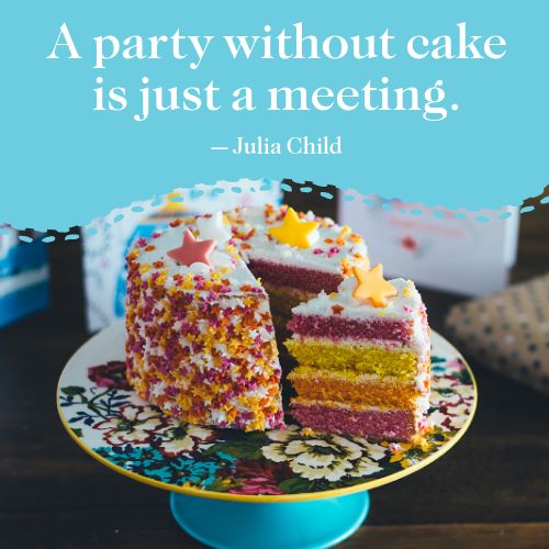 Cake Quote Instagram Post Free Template by MustHaveMenus