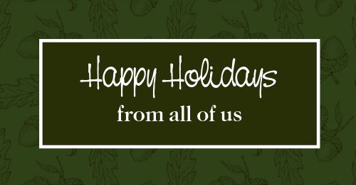 Happy Holidays Facebook Post