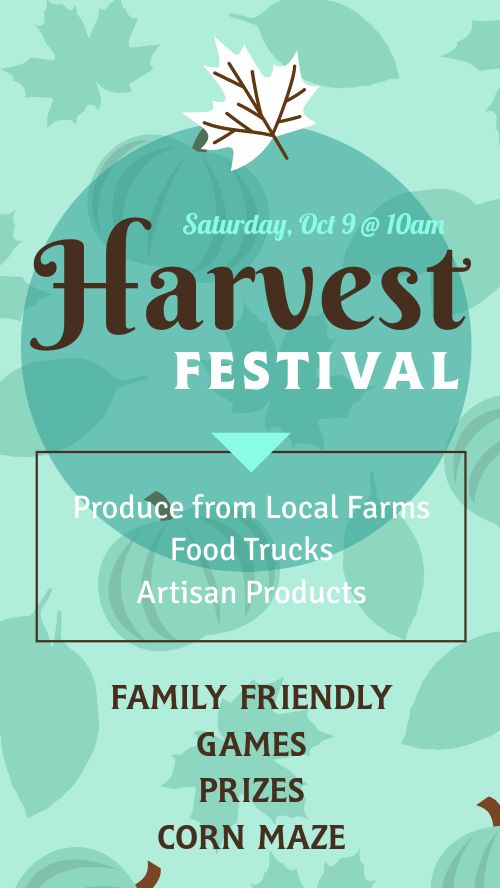 Harvest Festival Instagram Story